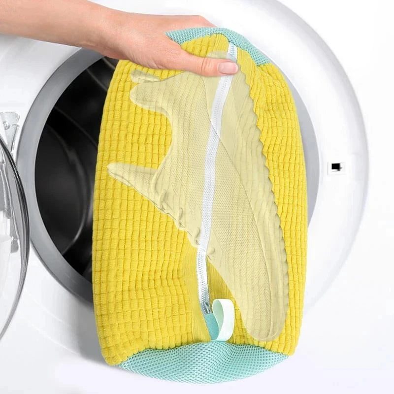 Revitalize Your Footwear with Our 1/2PCS Cotton Washing Shoes Bag - Effortlessly Clean, Protect, and Organize!