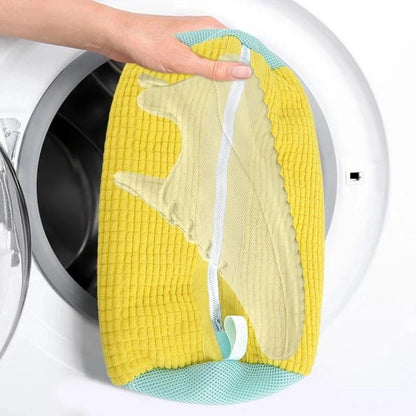 Revitalize Your Footwear with Our 1/2PCS Cotton Washing Shoes Bag - Effortlessly Clean, Protect, and Organize!