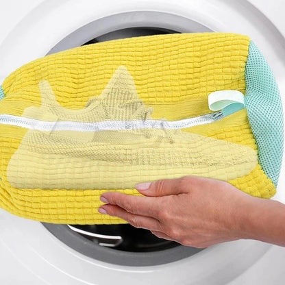 Revitalize Your Footwear with Our 1/2PCS Cotton Washing Shoes Bag - Effortlessly Clean, Protect, and Organize!