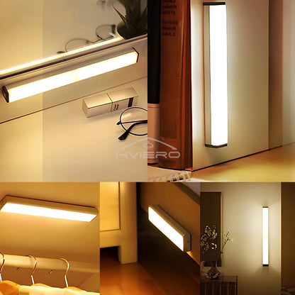 מנורת LED נטענת עם חיישן תנועה