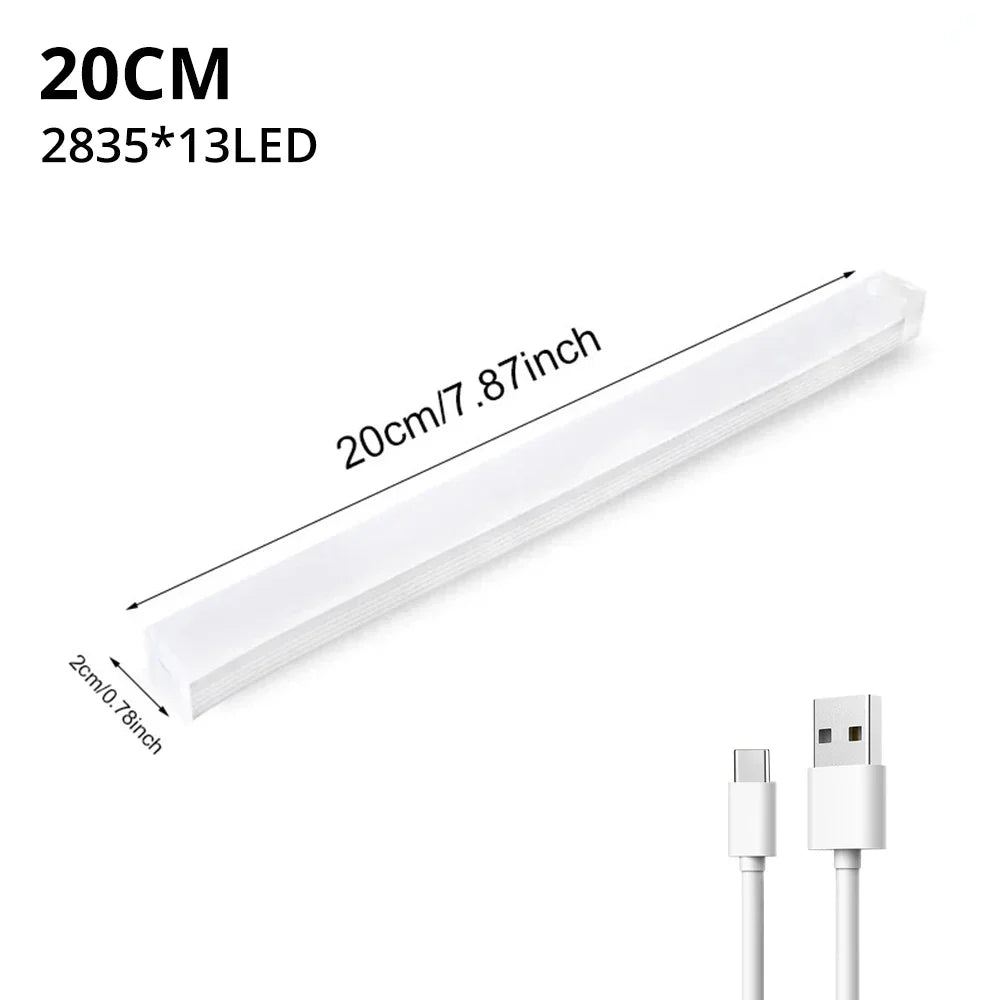מנורת LED נטענת עם חיישן תנועה