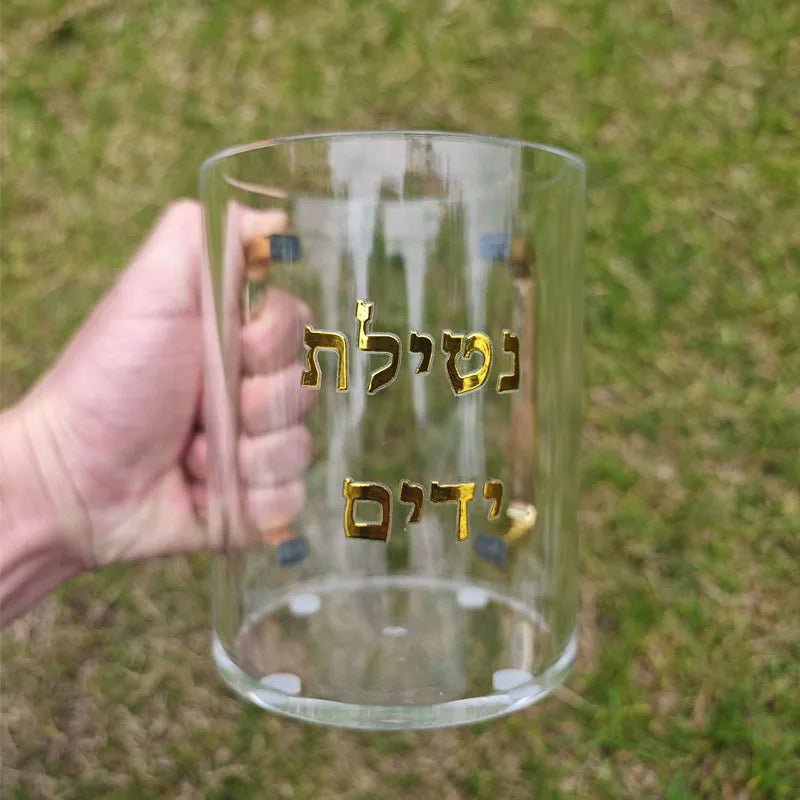נטלה מעוצבת לנטילת ידיים – אקריליק שקוף