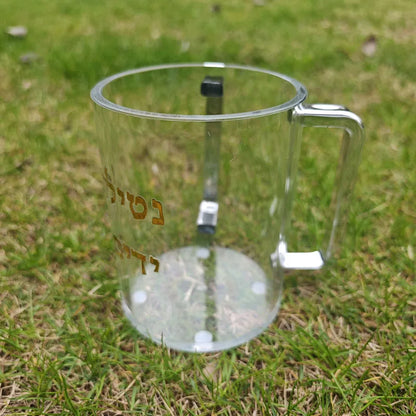 נטלה מעוצבת לנטילת ידיים – אקריליק שקוף