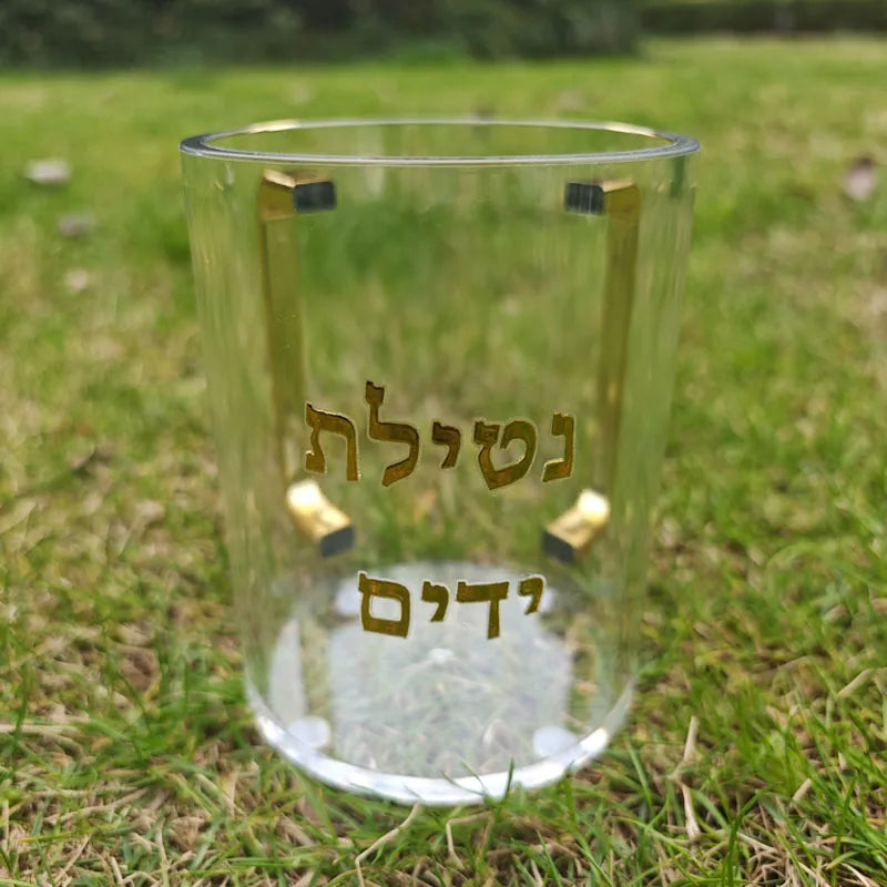 נטלה מעוצבת לנטילת ידיים – אקריליק שקוף